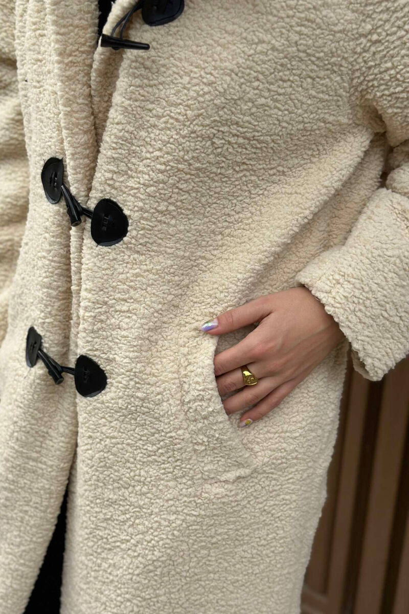 TEDDY BEAR WOMEN COAT BEIGE/BEZHE - 2