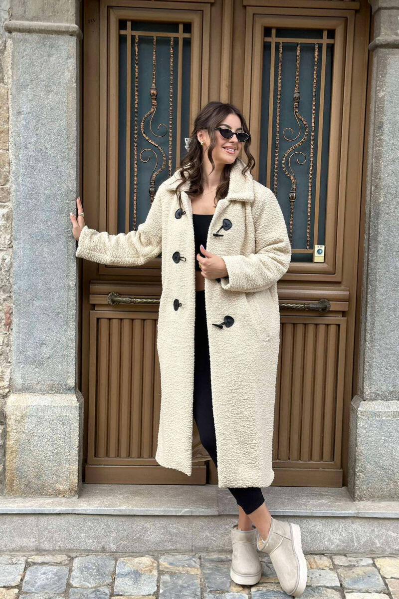 TEDDY BEAR WOMEN COAT BEIGE/BEZHE - 3