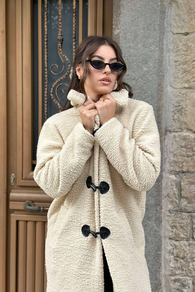 TEDDY BEAR WOMEN COAT BEIGE/BEZHE - 7