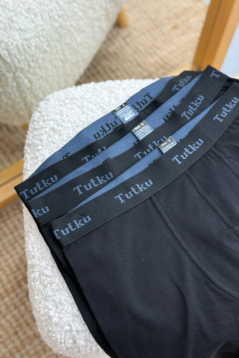 THREE PIECES SIMPLE MEN BOXES BLACK/ E ZEZE - 6