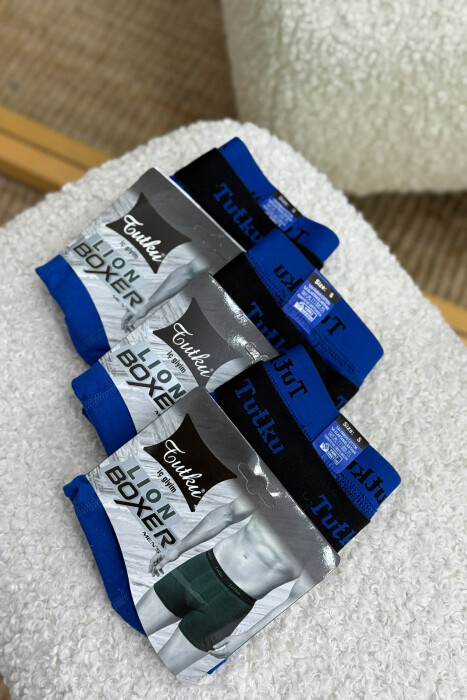 THREE PIECES SIMPLE MEN BOXES BLUE/BLU 