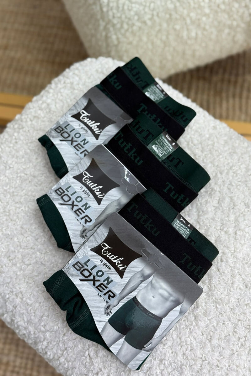 THREE PIECES SIMPLE MEN BOXES GREEN/JESHILE - 1