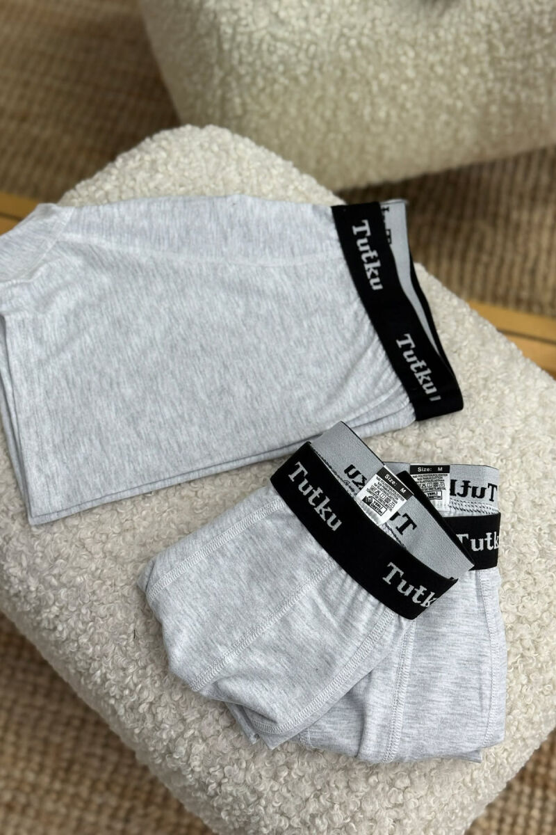 THREE PIECES SIMPLE MEN BOXES LIGHT GREY/GZ - 3