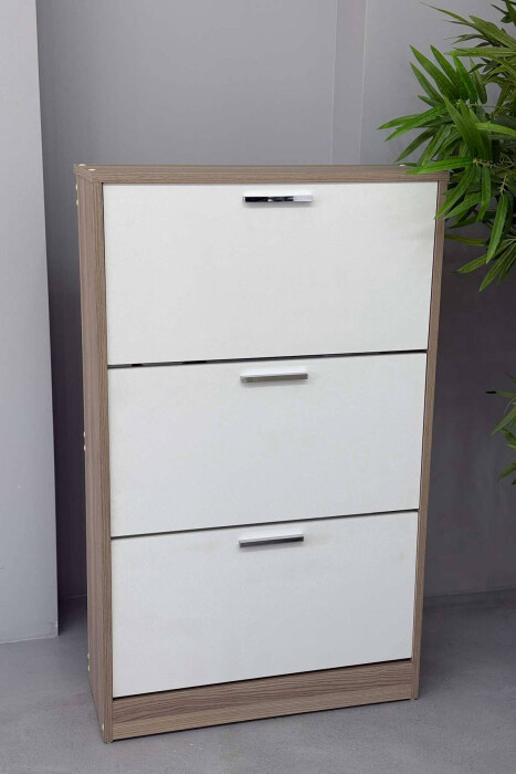 THREE TIER SHOE SHELF BEIGE/BEZHE - KLAUDIO FASHION