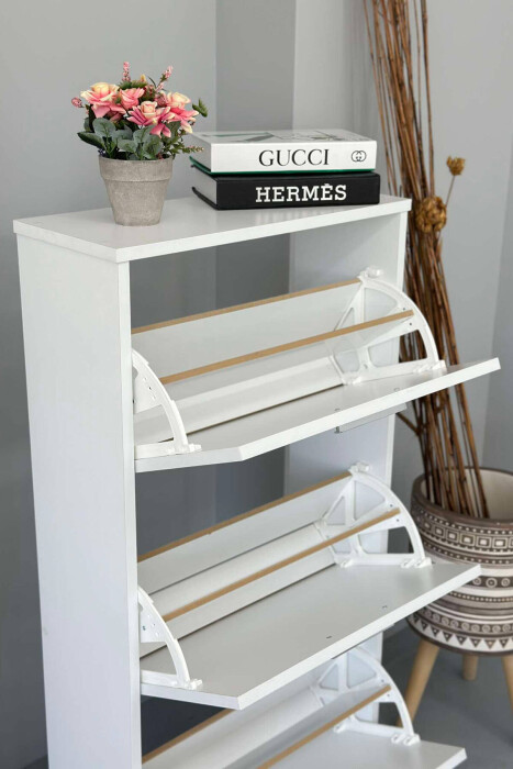 THREE TIER SHOE SHELF WHITE-E BARDHE - 3