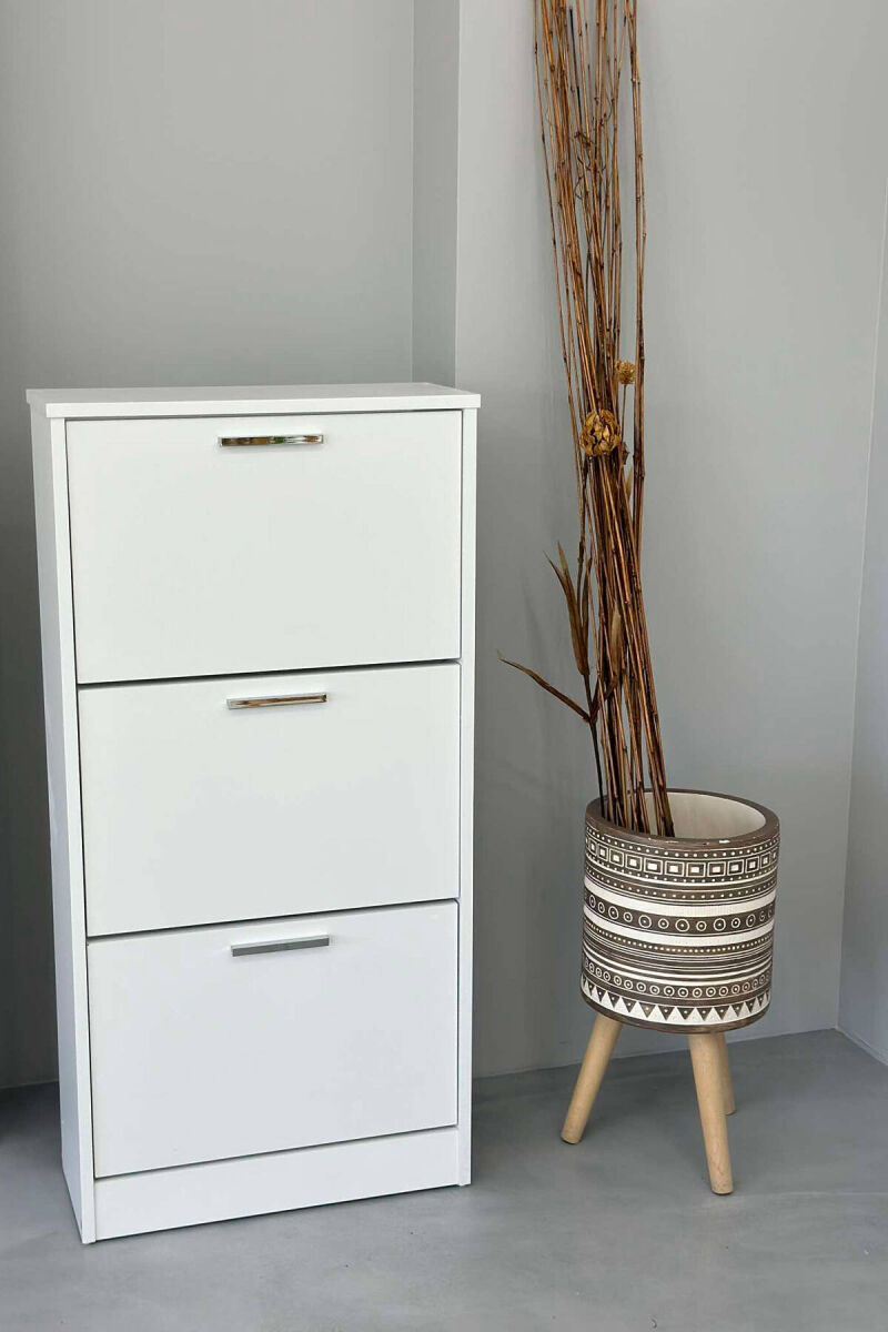 THREE TIER SHOE SHELF WHITE-E BARDHE - 6