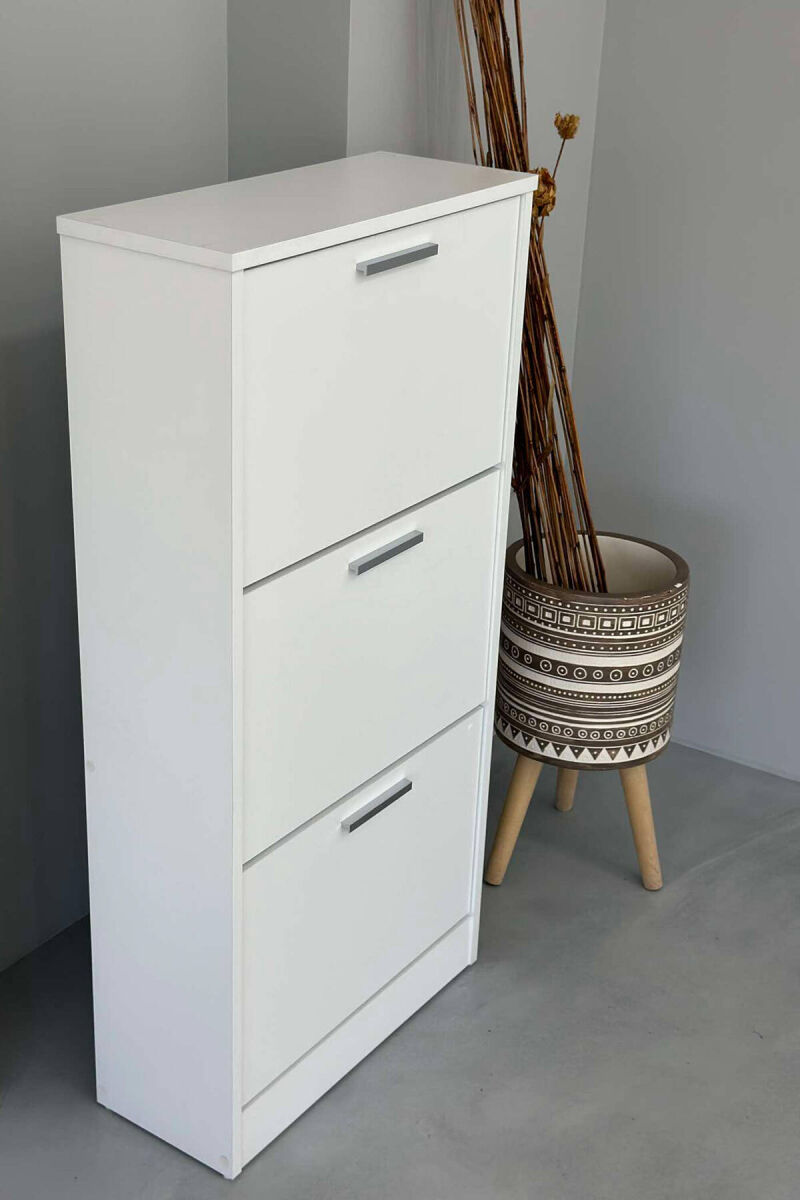 THREE TIER SHOE SHELF WHITE-E BARDHE - 7