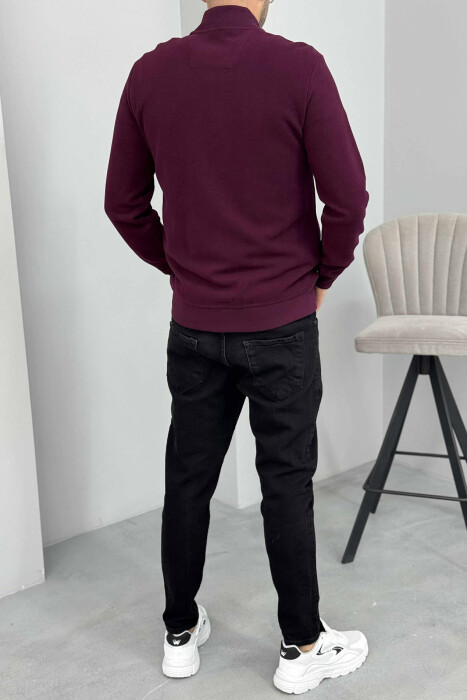 XHAKETË E THJESHTË PËR MESHKUJ NË NGJYRË VISHNJË - 4