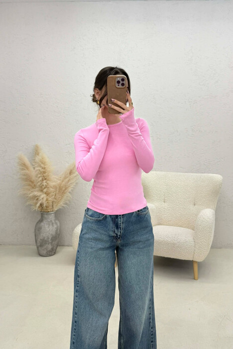 BLUZE E THJESHTE PER FEMRA NE NGJYRE ROZE - 1