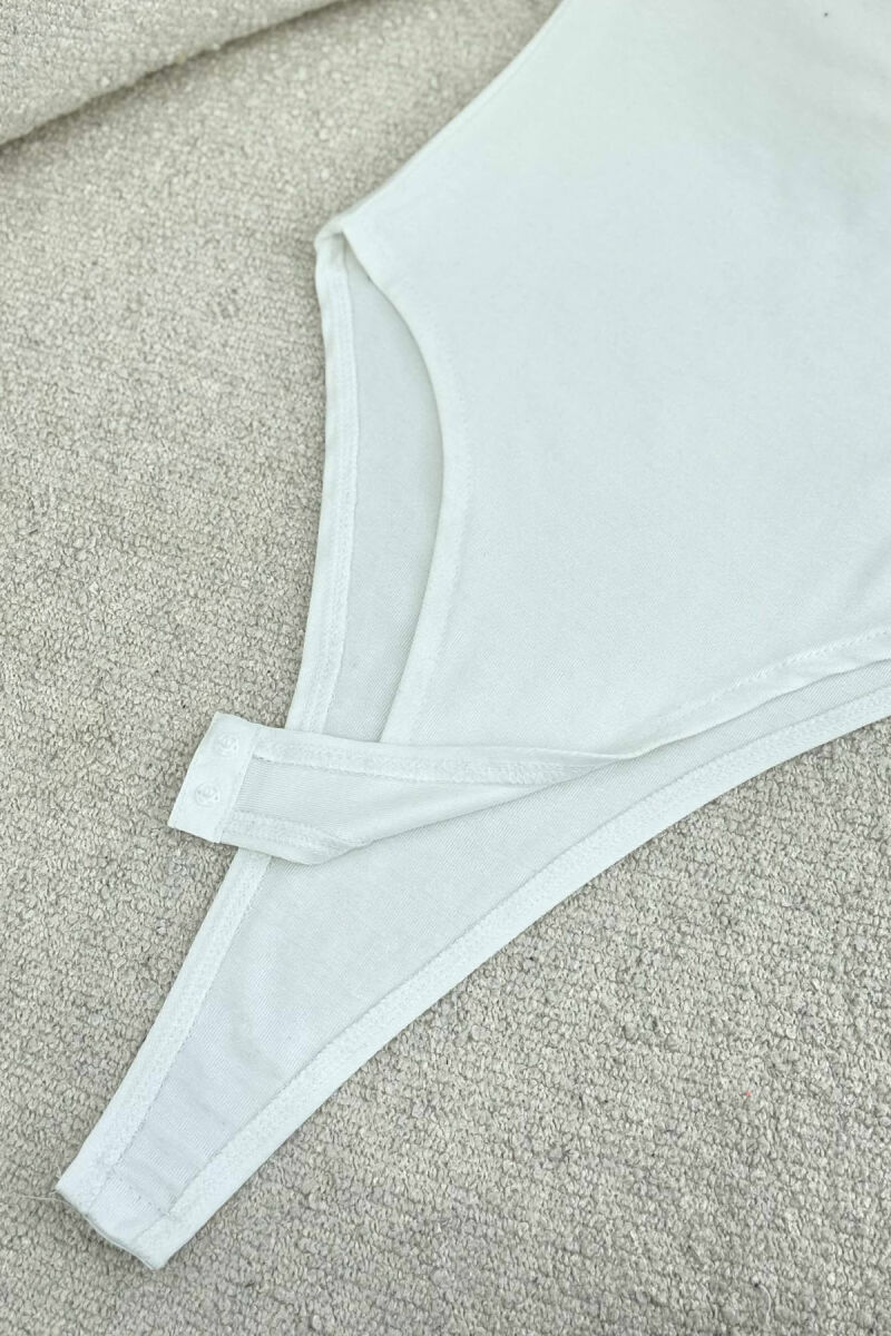 TURTLE NECK SLEEVELESS ONE COLOR WOMEN BODY WHITE-E BARDHE - 4