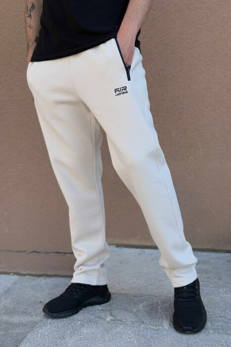 TUTA ME PUSH ME DETAJIN E XHEPIT PËR MESHKUJ NË NGJYRËN BEZHË - 3