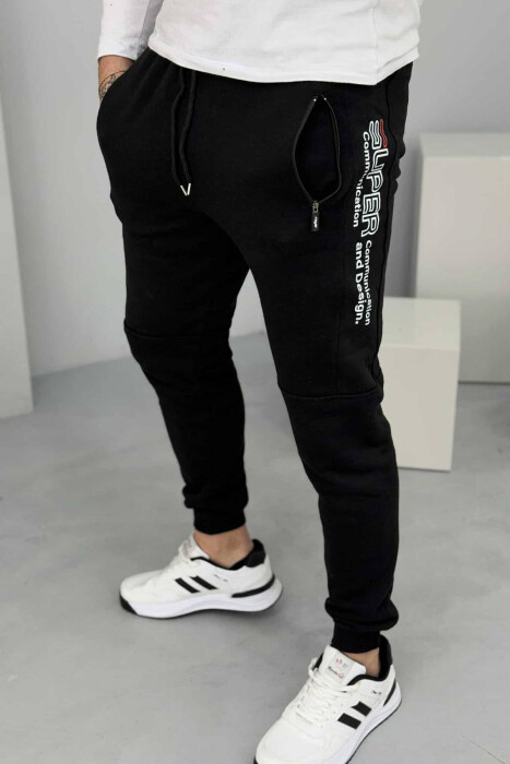 TUTA ME PUSH ME PAK SHKRIME PËR MESHKUJ NË NGJYRËN E ZEZË - 3