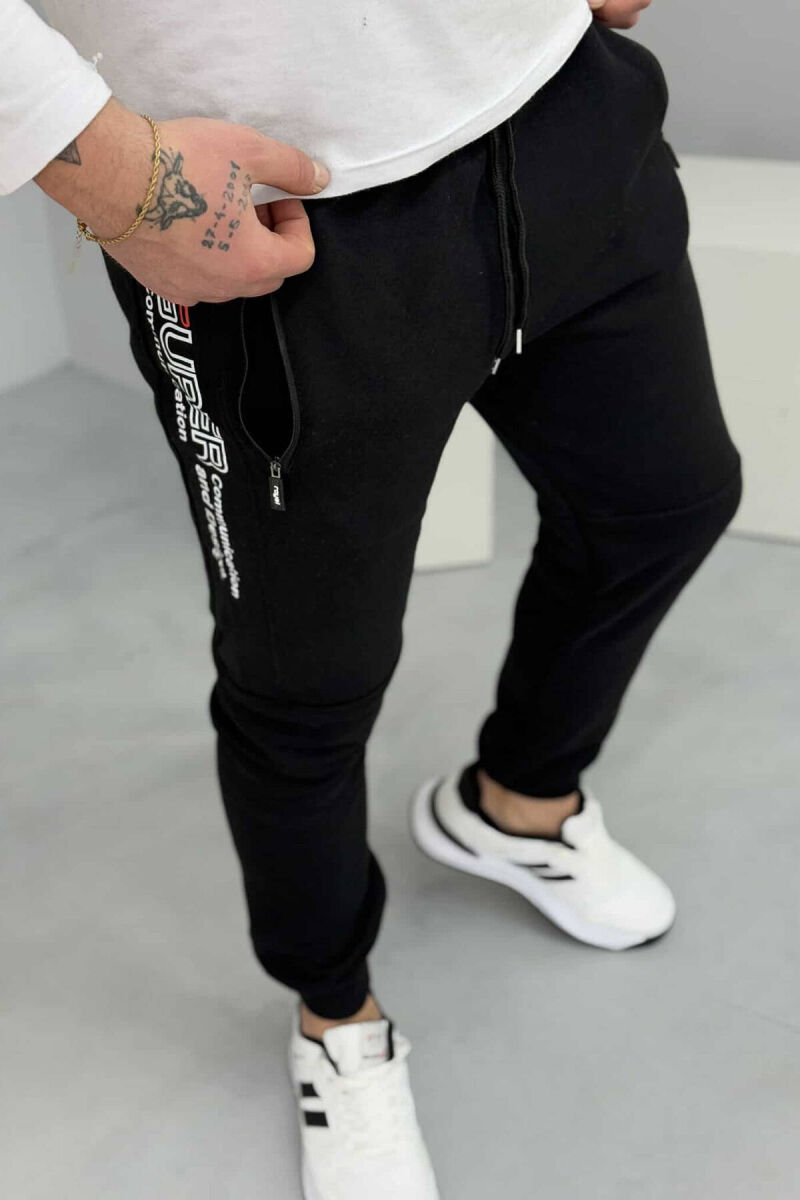 TUTA ME PUSH ME PAK SHKRIME PËR MESHKUJ NË NGJYRËN E ZEZË - 4