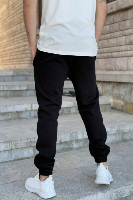 TUTA NJË NGJYRËSHE ME PUSH PËR MESHKUJ NË NGJYRËN E ZEZË - 4