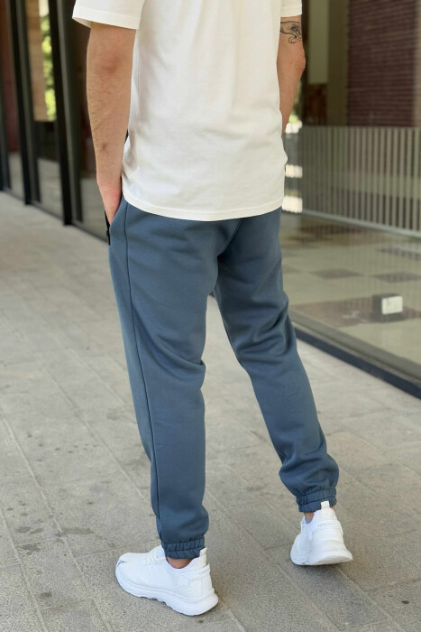 TUTA NJË NGJYRËSHE ME PUSH PËR MESHKUJ NË NGJYRËN GURKALI - 4