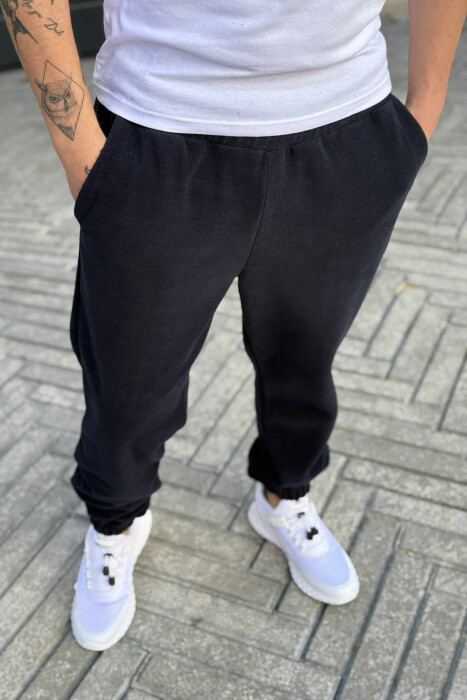 TUTA NJË NGJYRËSHE POLARE PËR MESHKUJ NË NGJYRËN BLU E ERRËT - 3