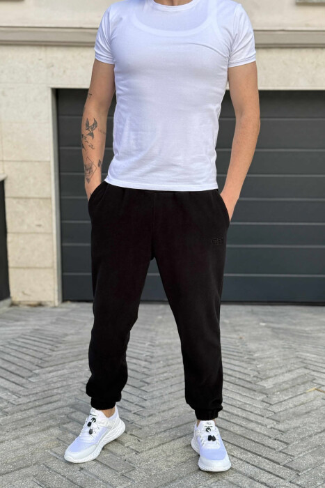 TUTA NJË NGJYRËSHE POLARE PËR MESHKUJ NË NGJYRËN E ZEZË - 2