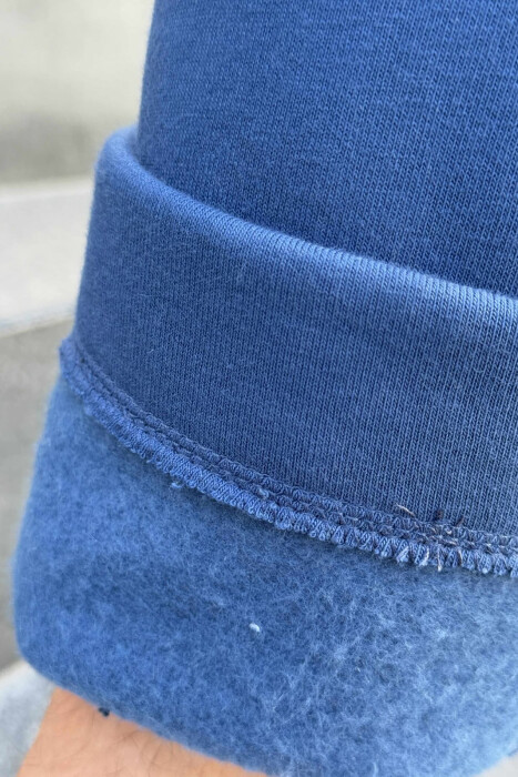 TUTA NJË NGJYRËSHE TË THJESHTA PËR MESHKUJ NË NGJYRËN BLU - 5