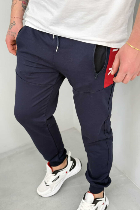 TUTA PAMBUKU PËR MESHKUJ NË NGJYRË BLU - 3