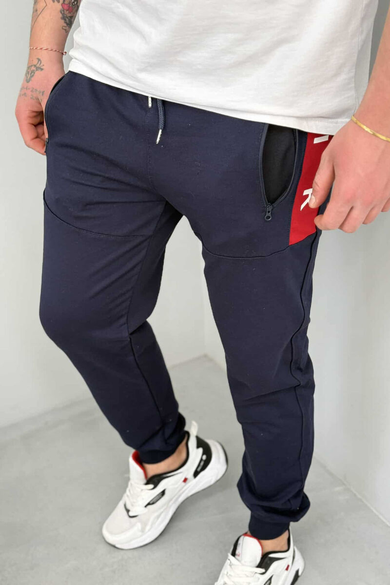 TUTA PAMBUKU PËR MESHKUJ NË NGJYRË BLU - 3