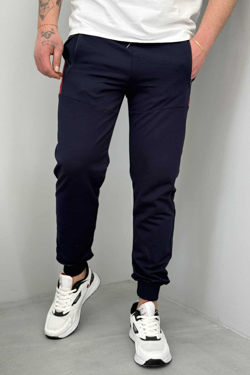 TUTA PAMBUKU PËR MESHKUJ NË NGJYRË BLU - 4