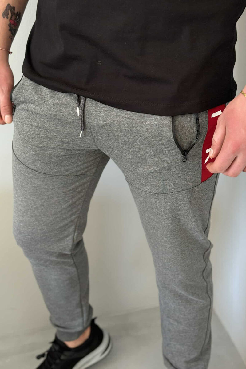 TUTA PAMBUKU PËR MESHKUJ NË NGJYRË GRI TË ERRËT - 3