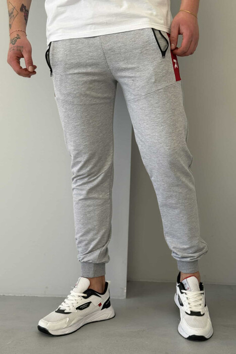 TUTA PAMBUKU PËR MESHKUJ NË NGJYRË GRI TË ZBARDHUR - KLAUDIO FASHION