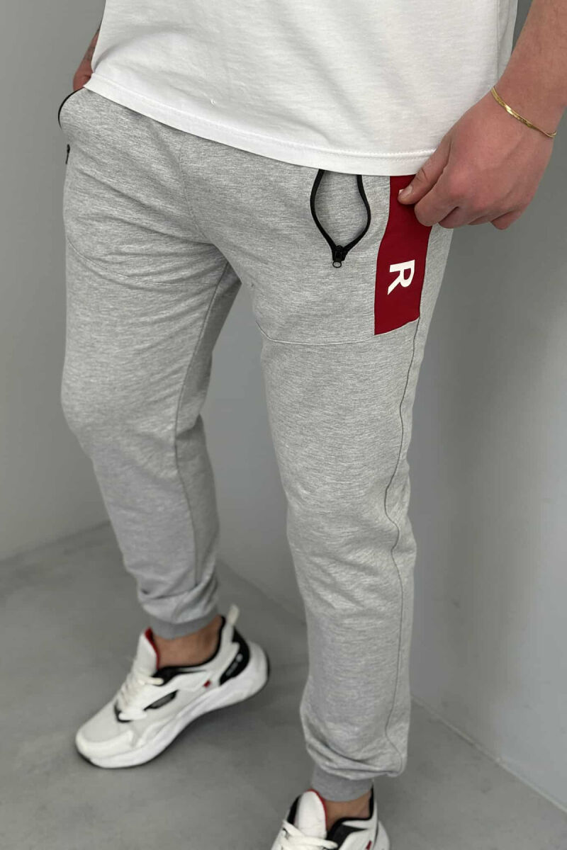 TUTA PAMBUKU PËR MESHKUJ NË NGJYRË GRI TË ZBARDHUR - 2