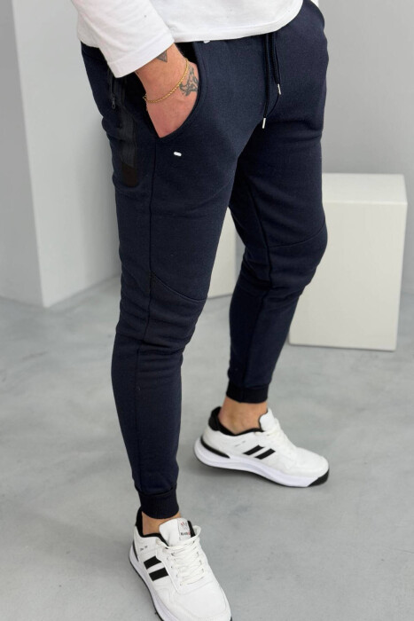 TUTA TË THJESHTA ME PUSH PËR MESHKUJ NË NGJYRËN BLU E ERRËT - 3