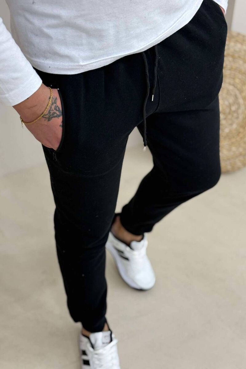 TUTA TË THJESHTA ME PUSH PËR MESHKUJ NË NGJYRËN E ZEZË - 4