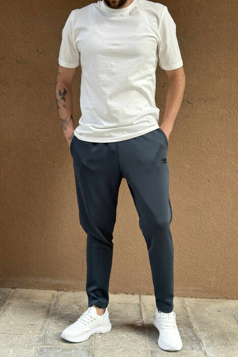 TUTA TË THJESHTA NJË NGJYRËSHE ELASTIKE PËR MESHKUJ NË NGJYRËN GUR KALI - 2