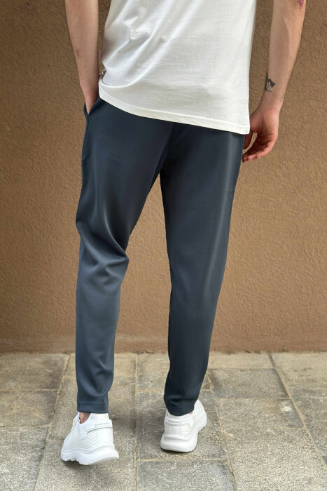 TUTA TË THJESHTA NJË NGJYRËSHE ELASTIKE PËR MESHKUJ NË NGJYRËN GUR KALI - 4