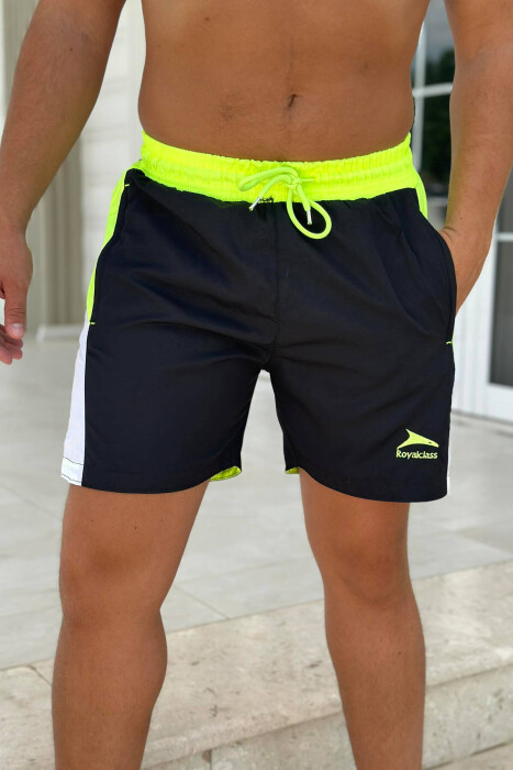 TWO COLORS MAN SWIM WEAR BLACK-NEON/ZENEO 