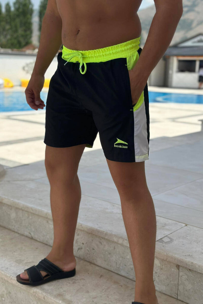 TWO COLORS MAN SWIM WEAR BLACK-NEON/ZENEO - 2