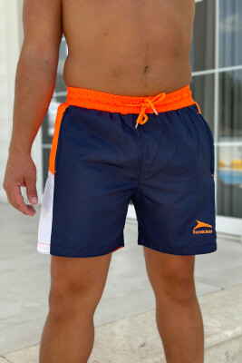 TWO COLORS MAN SWIM WEAR BLUE/ORANGE-BLPO - 2