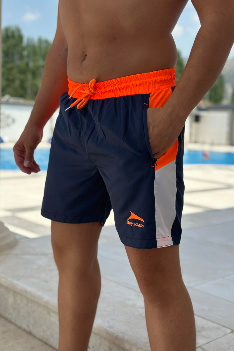 TWO COLORS MAN SWIM WEAR BLUE/ORANGE-BLPO - 3