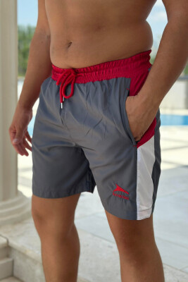 TWO COLORS MAN SWIM WEAR GREY-RED/GRKU - 3