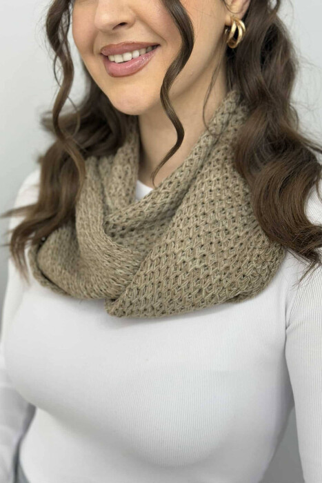 TWO PIECE SET UNISEX SCARFS BEIGE/BEZHE - KLAUDIO FASHION