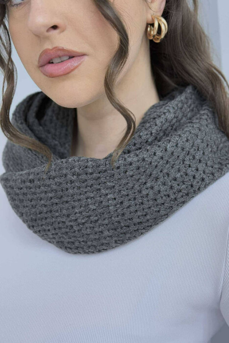 TWO PIECE SET UNISEX SCARFS LIGHT GREY/GZ - KLAUDIO FASHION