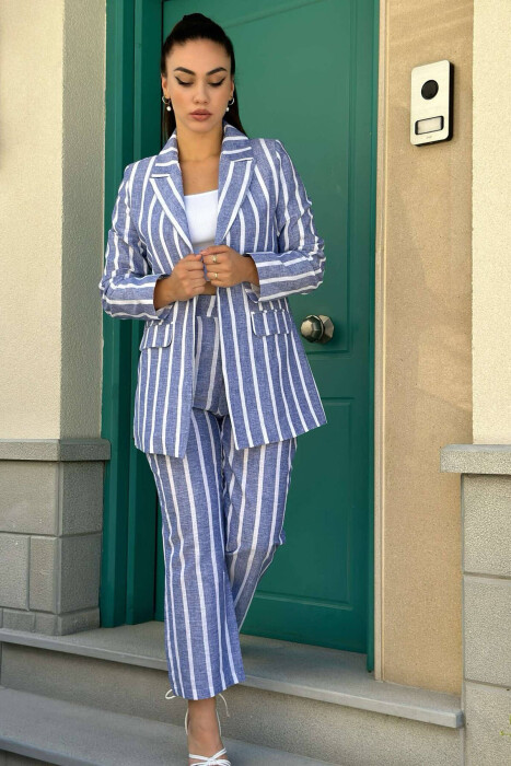 TWO PIECES LINE WOMAN SUIT BLUE/BLU - 3