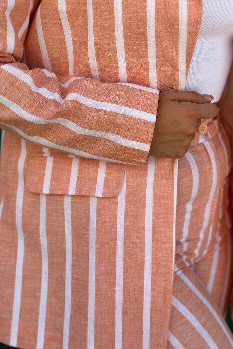 TWO PIECES LINE WOMAN SUIT ORANGE/PORTOKALLI - 4