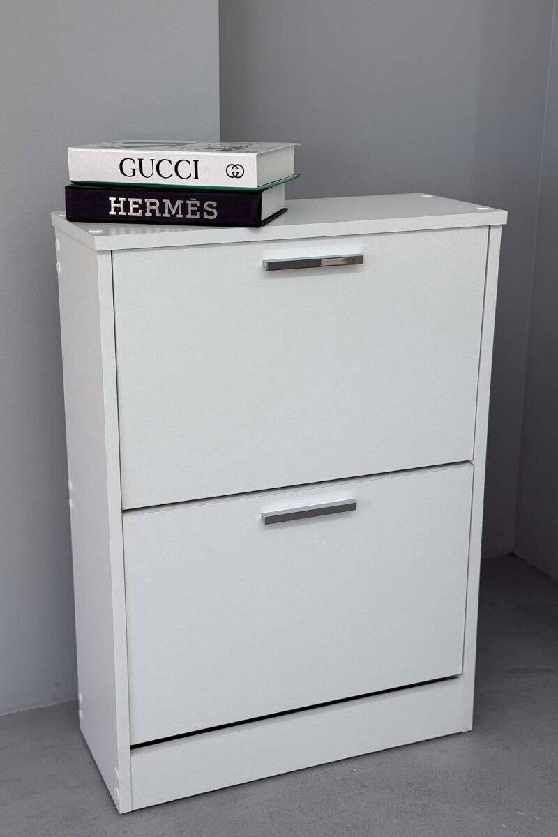 TWO TIER SHOE SHELF WHITE-E BARDHE - 1