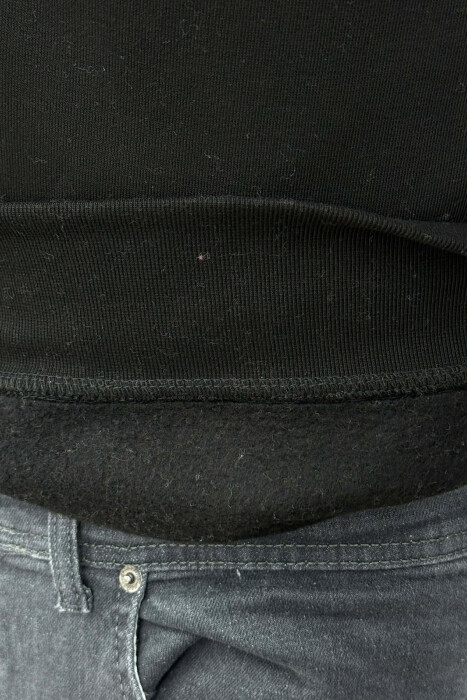 UNLIMITED WRITTING FLUFFY MEN SWEATSHIRT BLACK/ E ZEZE - 4