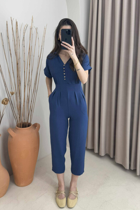 JUMPSUIT PËR FEMRA NË NGJYRËN BLU 