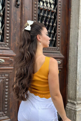 V-NECK SIMPLE WOMAN TOP YELLOW/E VERDHE - 3