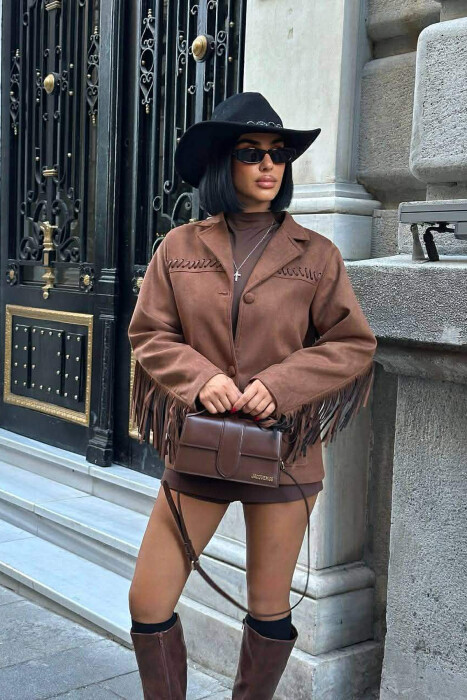 XHAKETE KAMOSHI PER FEMRA NE NGJYRE KAFE - KLAUDIO FASHION