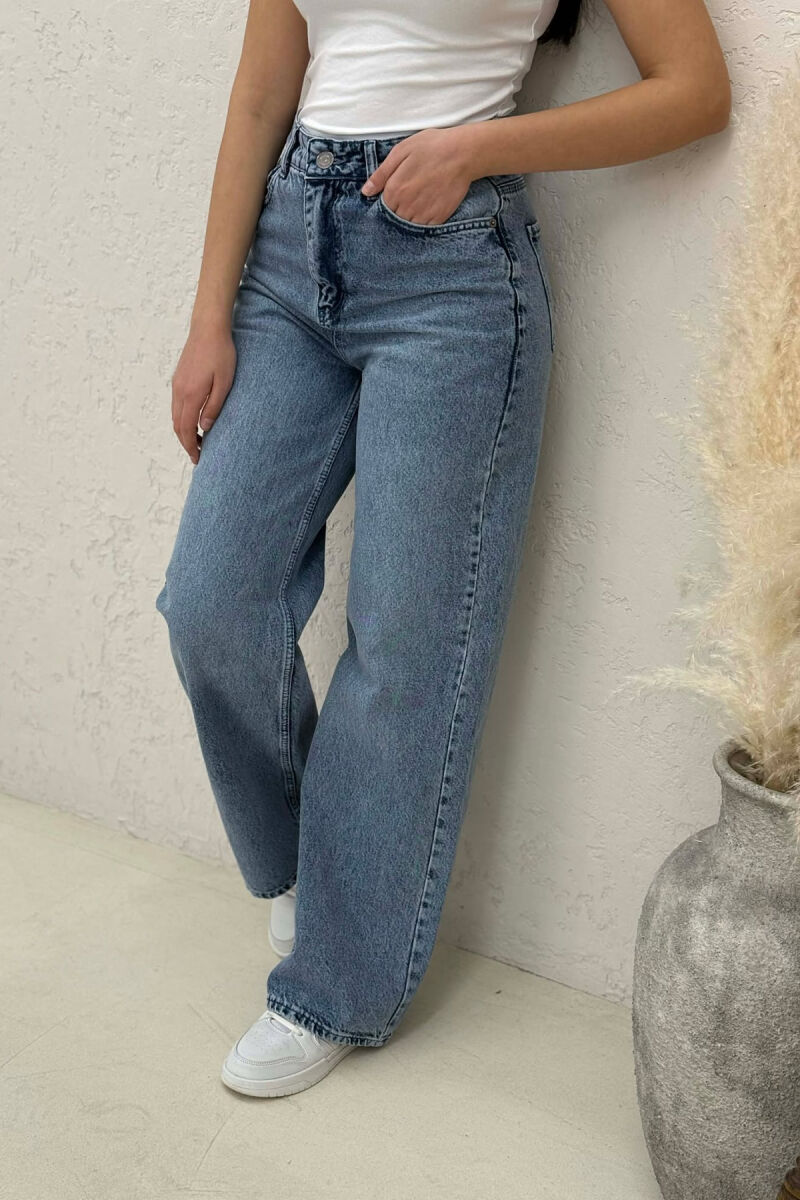 WIDE LEG WOMAN JEANS BABY BLUE/BLU BY - 2