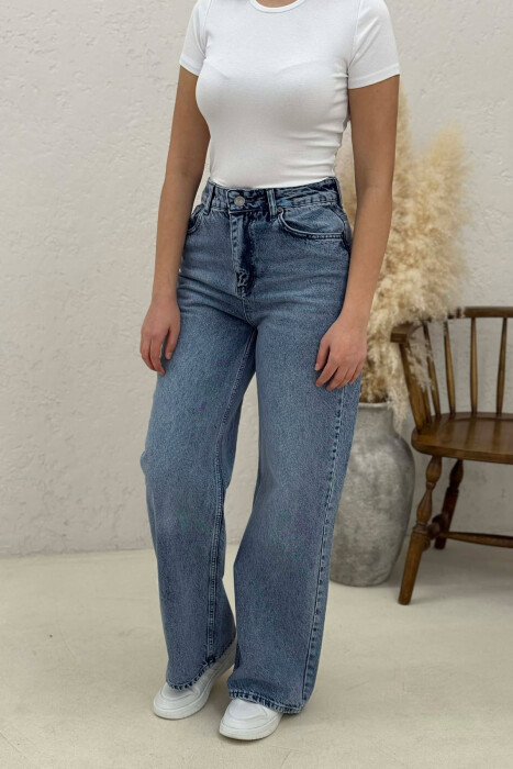 WIDE LEG WOMAN JEANS BABY BLUE/BLU BY - 3