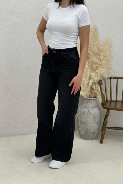WIDE LEG WOMAN JEANS BLACK/ E ZEZE - 1