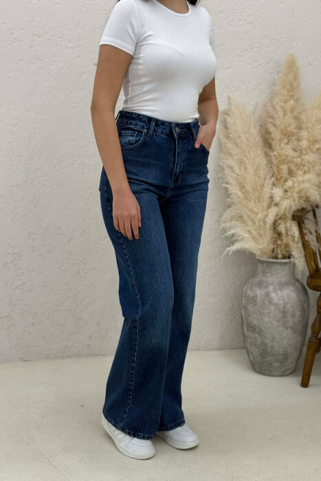 WIDE LEG WOMAN JEANS BLUE/BLU - 3